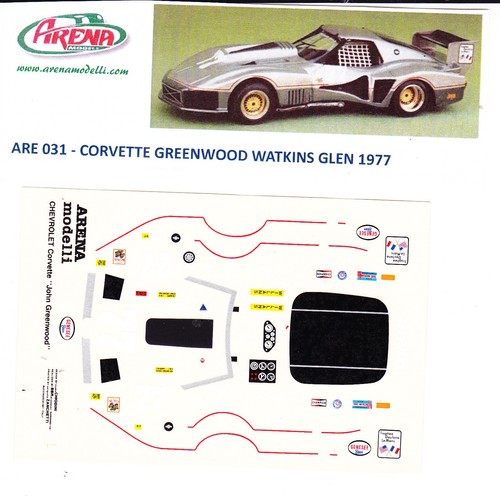 Decal corvette greenwood 77 - corvette,