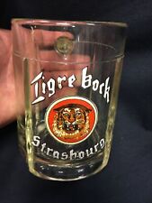Ancienne Chope à Biére Au TIGRE Pub TIGRE BOCK STRASBOURG Émaillée