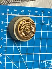 BUTÉE DE PORTE HEURTOIR ROSACE BRONZE ET CAOUTCHOUC VINTAGE