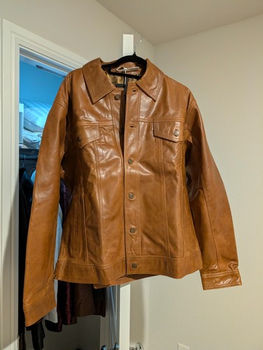 Veste camionneur homme cuir