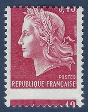 FRANCE - VARIÉTÉ - MARIANNE DE CHEFFER N°1536Bf - PIQUAGE à CHEVAL - N** - TBE
