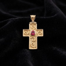 Pendentif croix byzantine en