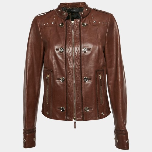 Veste motard gucci cuir - de,