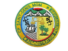 ECUSSON TISSUS GEND. ADM. PENITENTIAIRE C.P SAINT DENIS LA REUNION 974