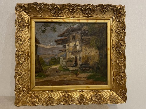 Huile sur panneau clovis - huile,