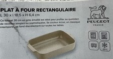 PLAT A GRATIN PEUGEOT GRES CULINAIRE 30 CM x 18,5 cm
