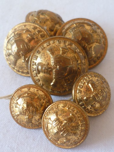Boutons uniforme anciens - boutons, d'uniforme