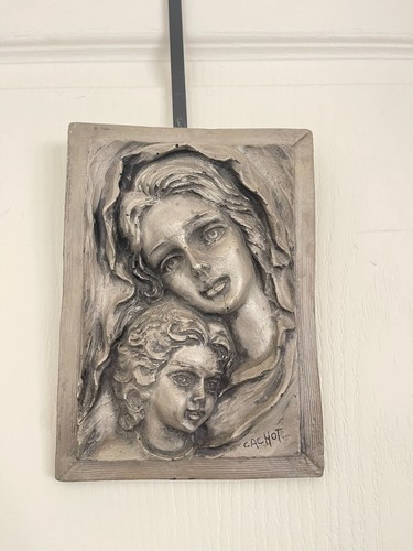 Sculpture tableau etain jeune - tableau,
