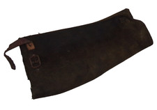 Epave de guêtre en cuir noir officier/Gendarmerie français WW1/WW2 14 18