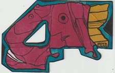 art brut art singulier outsider art - Pierre Albasser -1 dessin original de 2025