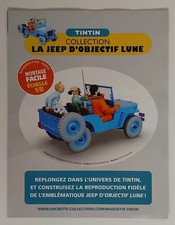 Hachette Collections. Tintin "La Jeep d'objectif Lune". Brochure.