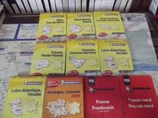 BON LOT DE 10 CARTES ROUTIERE MICHELIN LES DEPARTEMENTS
