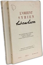 L'Orient Syrien --- VOL. XI