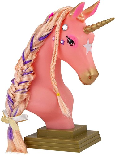 Tête coiffure licorne - coiffure, de