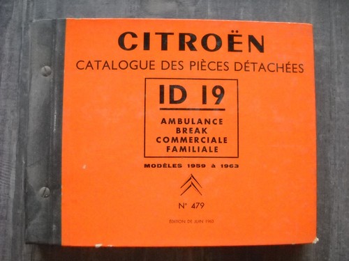 Catalogue des pieces - des,