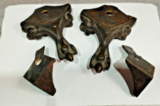 lot de 4 pieds anciens en
