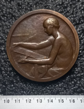 6# Médaille Bronze Art Déco