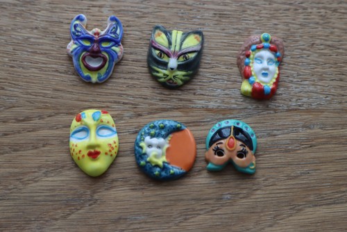 Feves masque carnaval lune - masque,