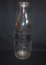 Bouteille de lait verre publicitaire SOLAMI laiterie