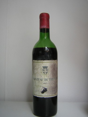 Vin 1967 chateau tertre - chateau,