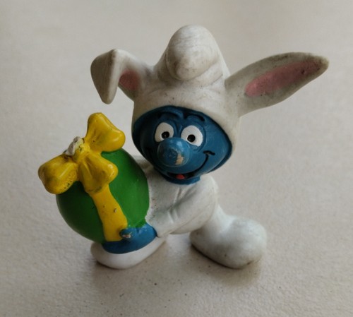 Figurine schtroumpf lapin - figurine, de