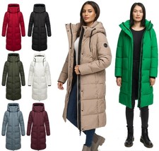 Marikoo Femmes Hiver Veste Matelassée Manteau Parka Long Chaud Doublé Chumanii