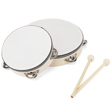 Lot de 2 Tambourin en Bois de