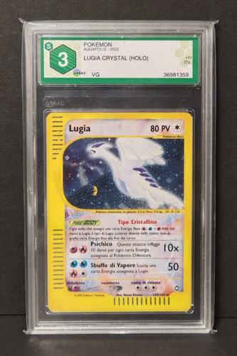 Lugia crystal holo aquapolis - lugia,