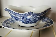 Saucière Ancienne en faïence KG Lunéville France « Tradition » Spécial Grand Feu