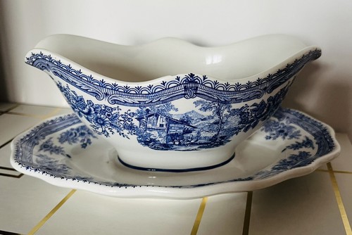 Saucière ancienne faïence - saucière, en