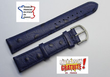 Bracelet montre 18mm bleu - montre, ;bleu
