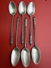 ARGENTERIE 6 CUILLÈRES DESSERT FRENAIS MODÈLE A LA RUSSE POINÇONS