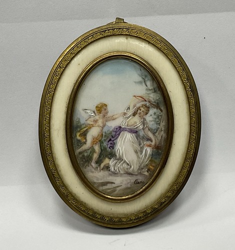 Magnifique miniature peinte - miniature,