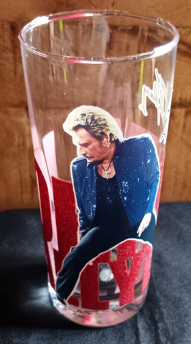 Johnny hallyday verre - ,