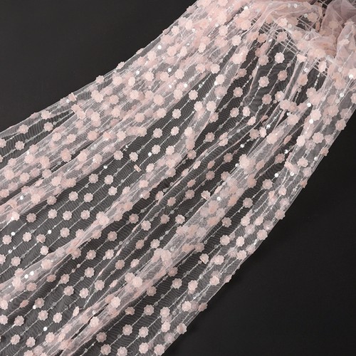 Dentelle sequin maille - 3d,