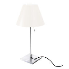 Luceplan, Costanzina Tavolo Aluminium-Blanc, Paolo Rizzatto, 1992