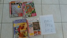 patchwork-couture-lot 4 anciens magazines-"magic patch"-free port gratuit!