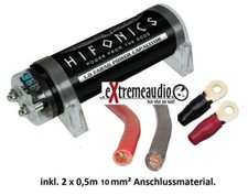 Condensateur HIFONICS HFC 1000 Pufferelko Powercap + matériau de raccordement...