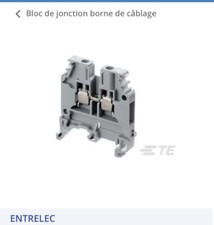 1SNA115217R1400 ENTRELEC M4/6.2 Borne vissé Liaison Gris boîte de 50 unités
