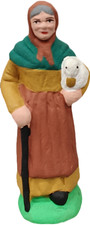 Santon 7 cm Femme au canard