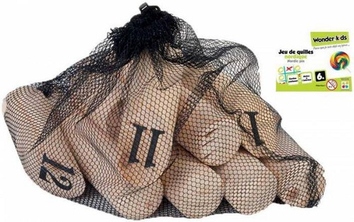 Jeu quilles bois molki - quilles,