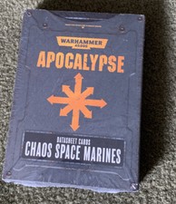Warhammer 40K Apocalypse Chaos Space Marines Datasheet Cards - New/Sealed