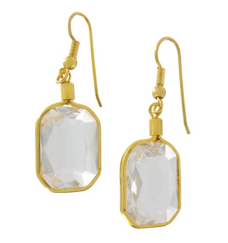 Large faux stone jewel - stone, dangle