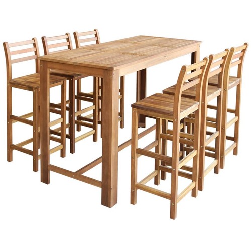 Table chaises bar 7 pcs - chaises,