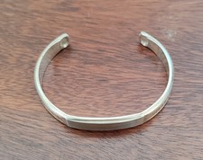 Bracelet Gourmette Rigide, Argent  Poinçon crabe