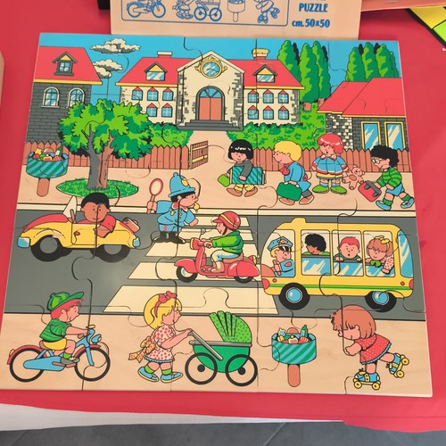 Puzzle géant bois - vintage, la