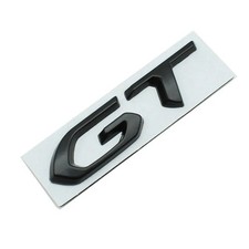 Logo Emblème GT Argent Chrome