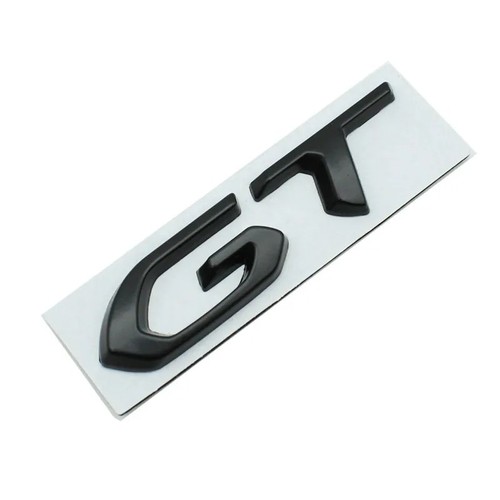 Logo emblème argent chrome - gt,