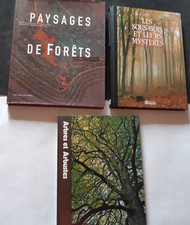3 livres Paysages de Forêts & Arbres et arbustes & Sous bois. Comme neufs