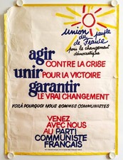 Affiche parti communiste - parti,